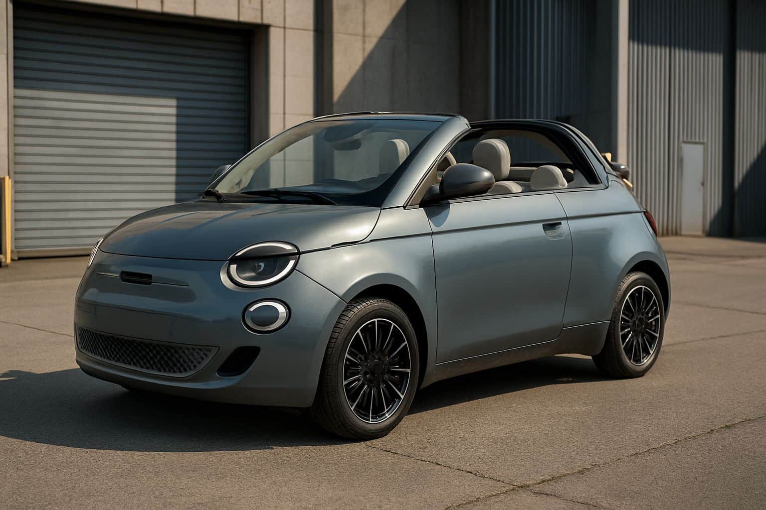 Finance Fiat 500 Electric - fiat 500 electric convertible 2020 onwards front angle