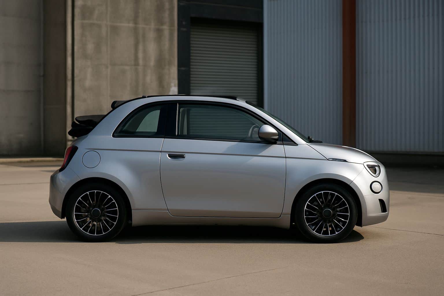 Finance Fiat 500 Electric - fiat 500 electric convertible 2020 onwards full side profile