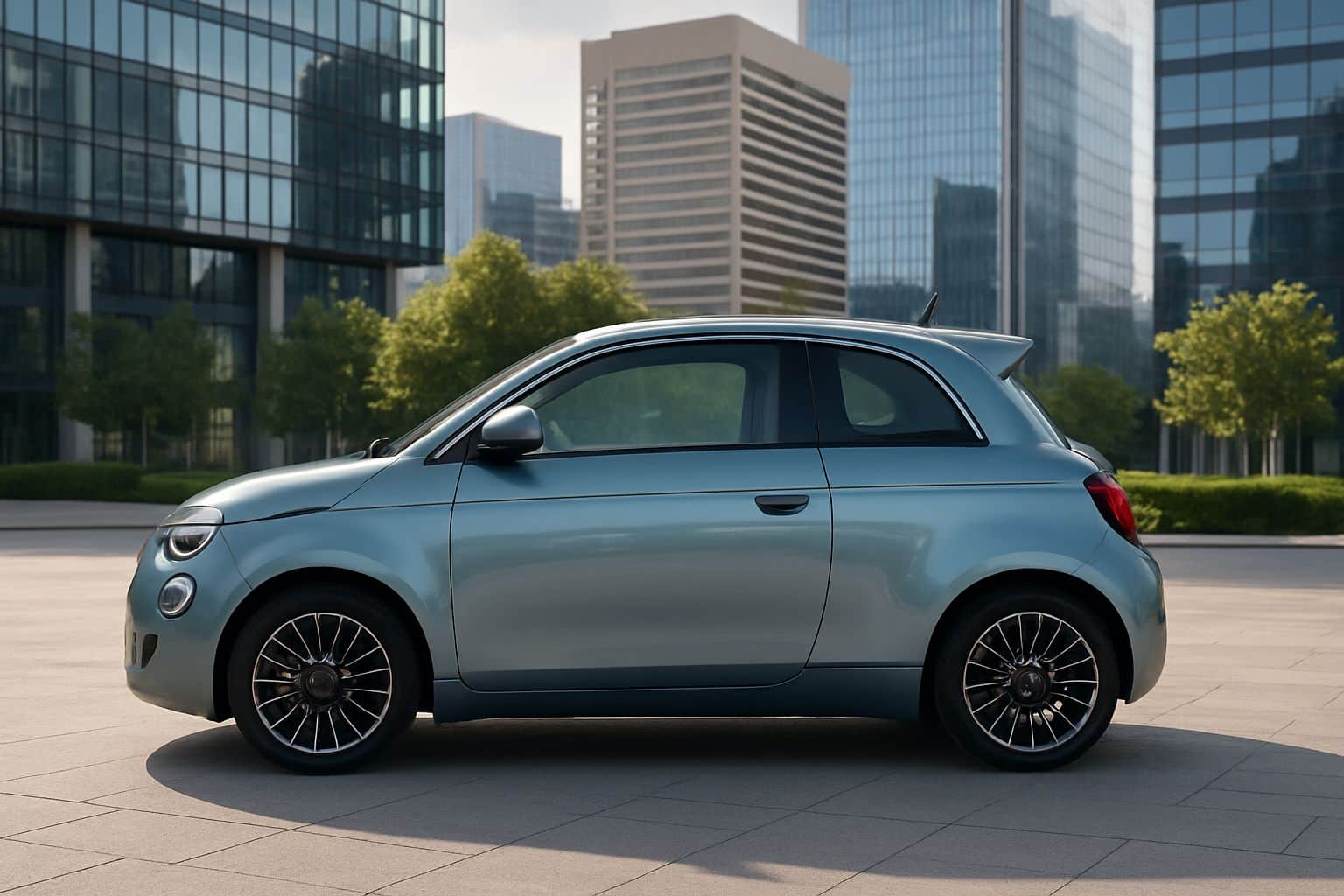 Finance Fiat 500 Electric - fiat 500 electric hatchback 2020 onwards full side profile