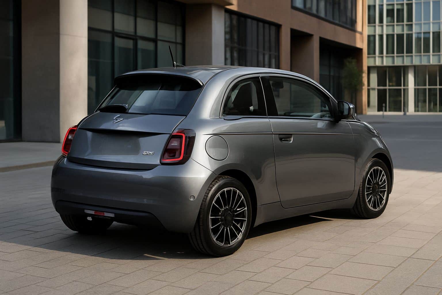 Finance Fiat 500 Electric - fiat 500 electric hatchback 2020 onwards rear angle