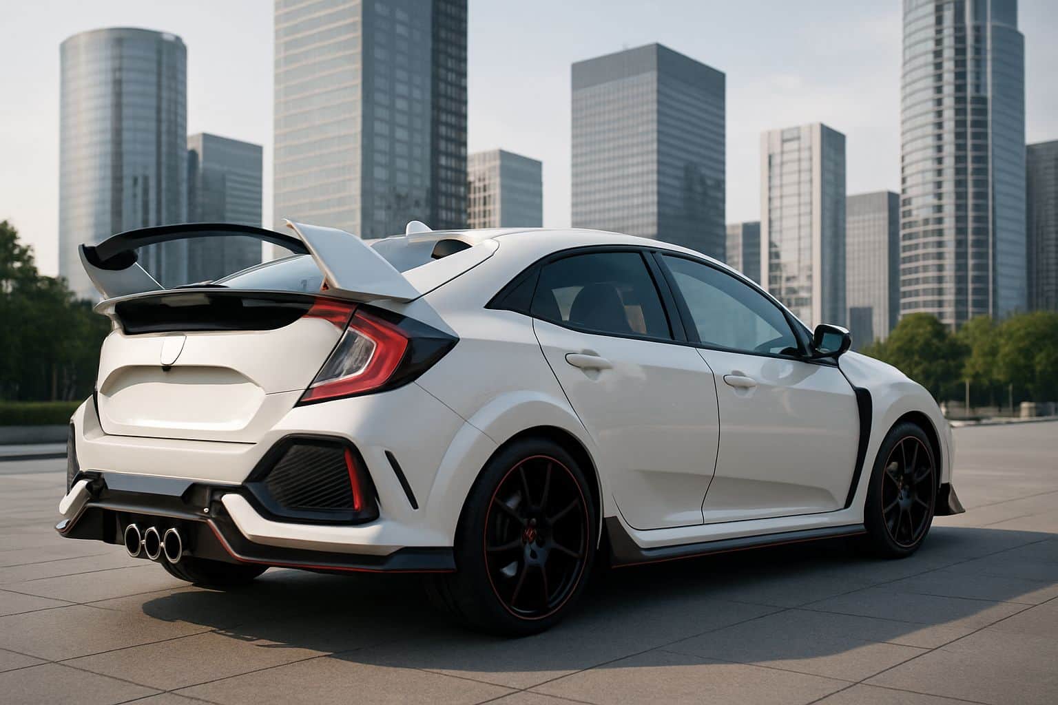Finance Honda Civic - honda civic type r 2015 2017 rear angle