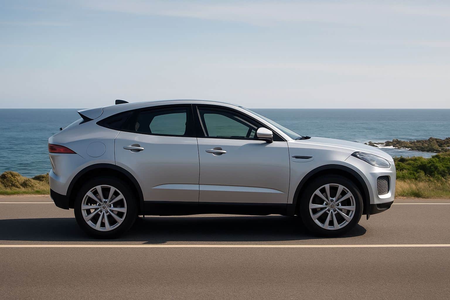 Finance Jaguar E-Pace - jaguar e pace suv 2017 onwards full side profile