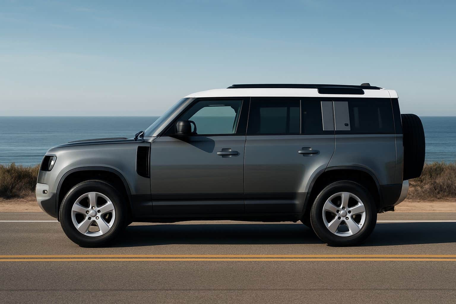 Finance Land Rover Defender - land rover defender 110 2019 onwards full side profile