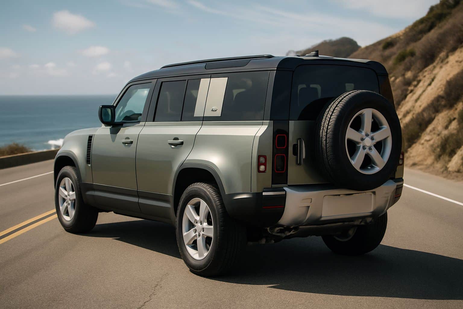 Finance Land Rover Defender - land rover defender 110 2019 onwards rear angle