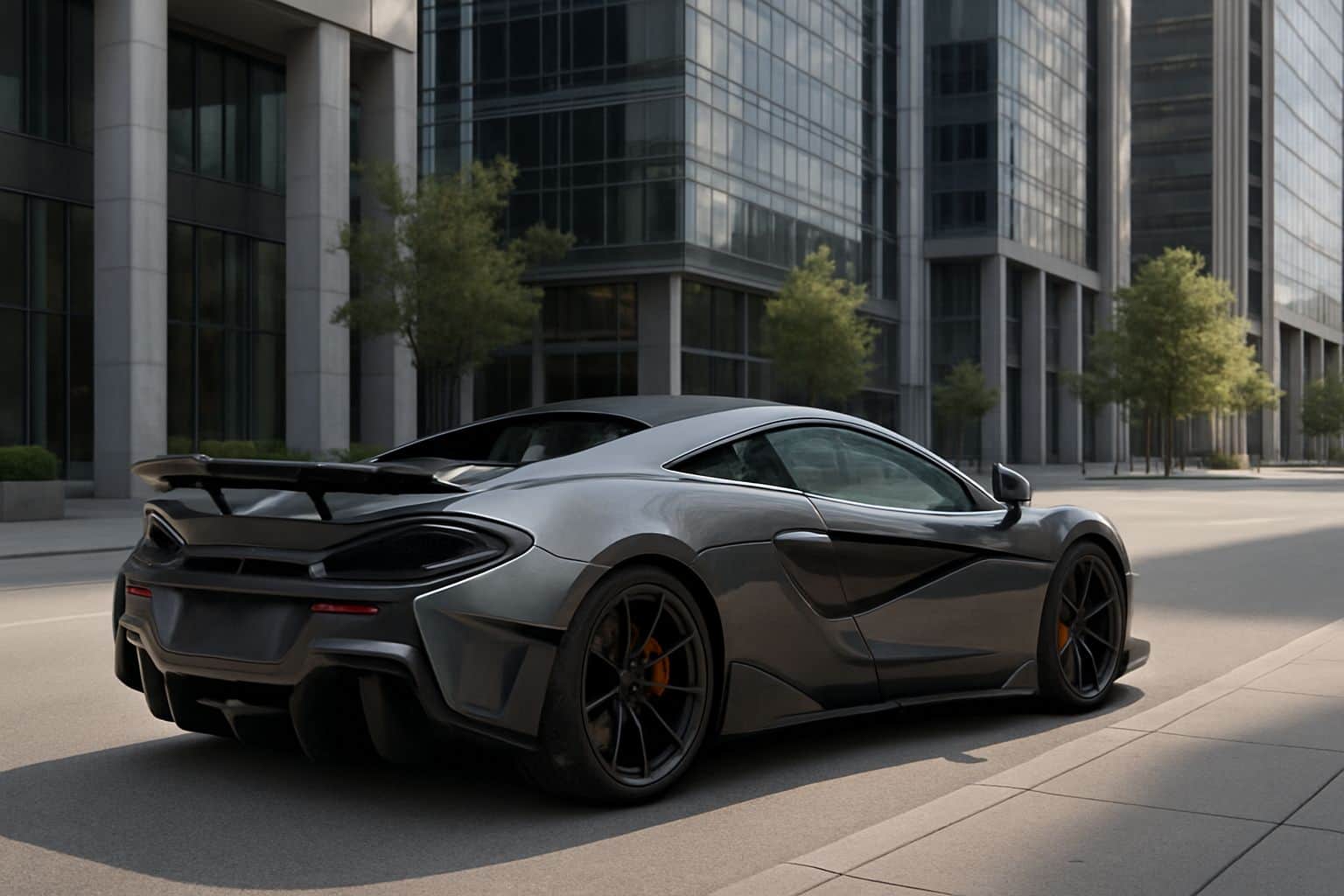 Finance McLaren 600LT - mclaren 600lt coupe 2018 2019 rear angle