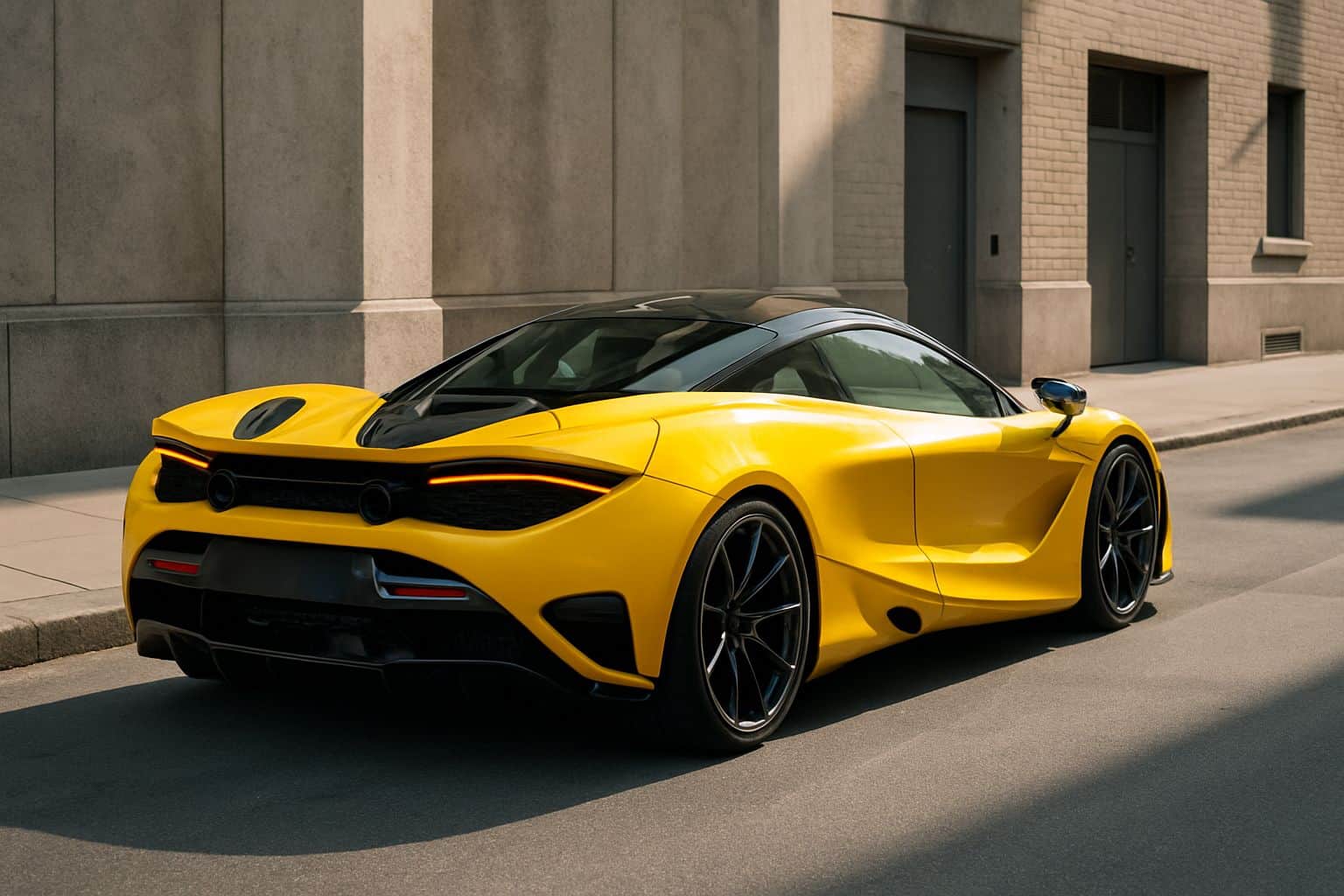 Finance McLaren 750S - mclaren 750s coupe 2023 onwards rear angle