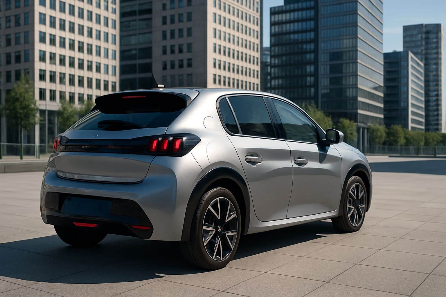 Finance Peugeot e-208 - peugeot e 208 hatchback 2019 onwards rear angle