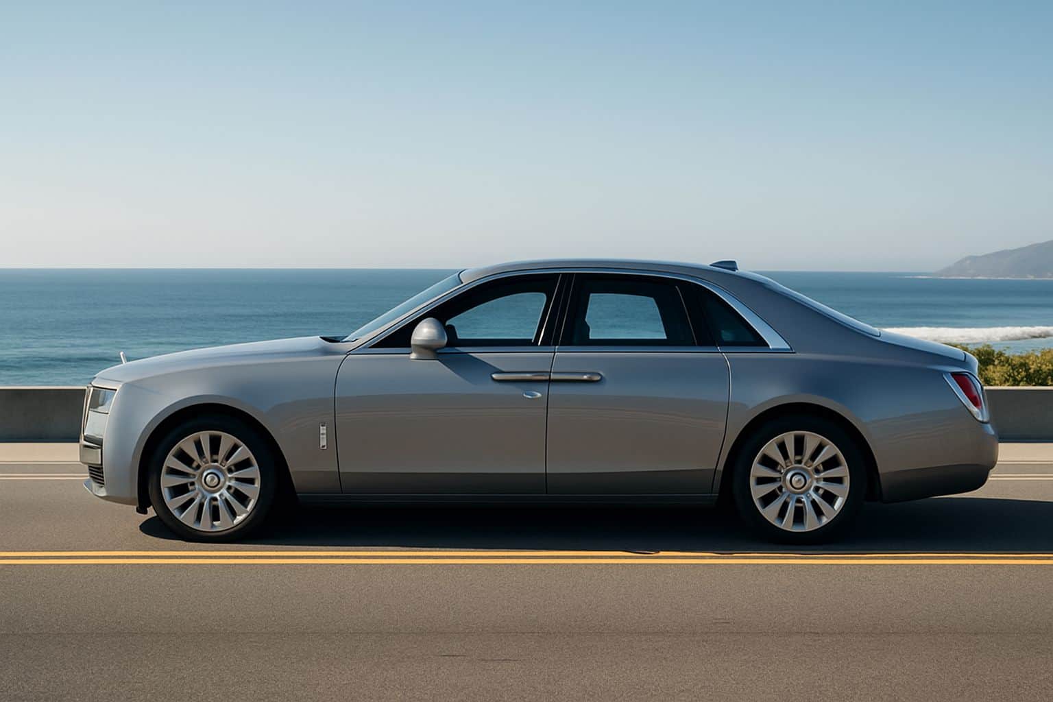 Finance Rolls-Royce Ghost - rolls royce ghost saloon 2020 onwards full side profile
