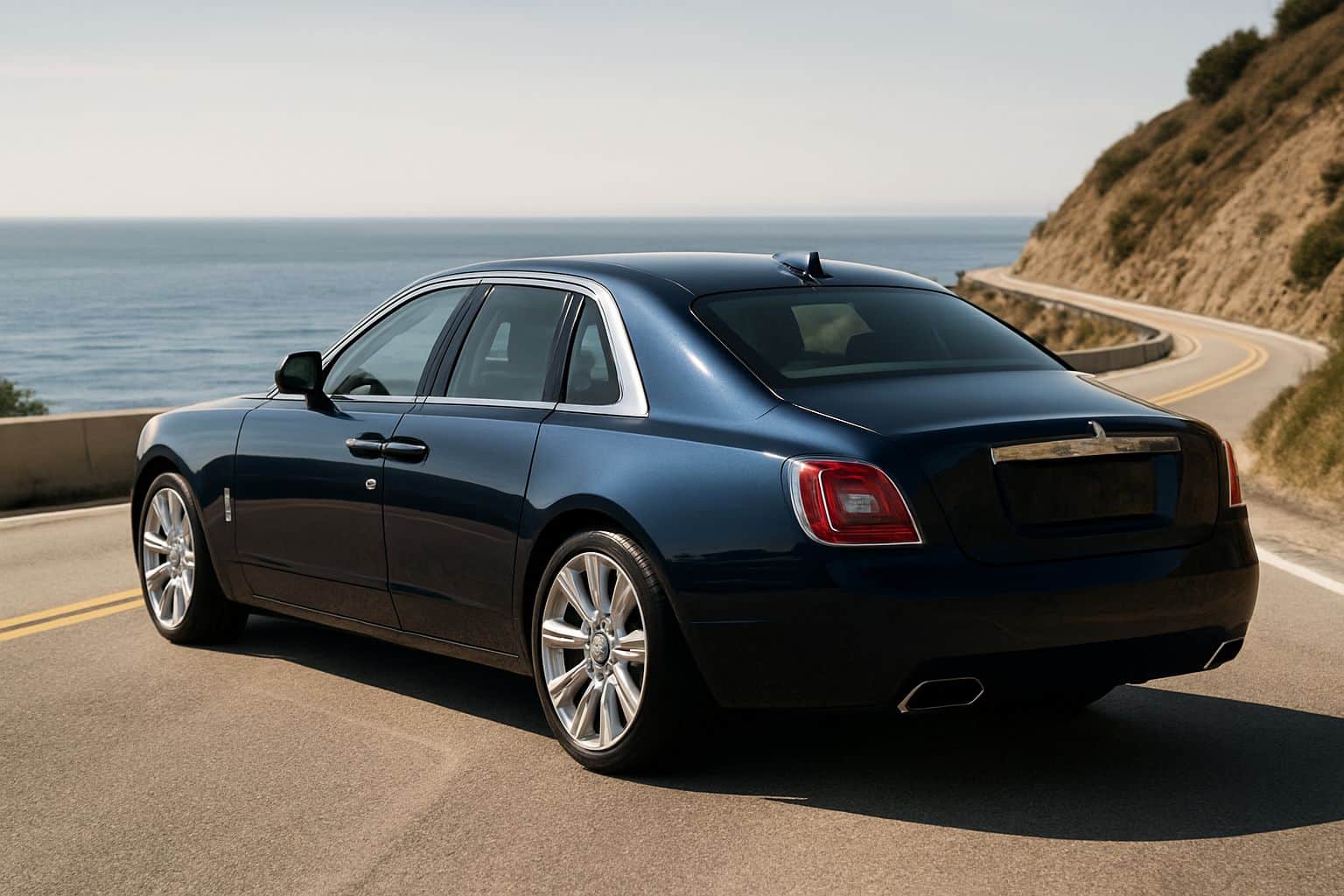 Finance Rolls-Royce Ghost - rolls royce ghost saloon 2020 onwards rear angle