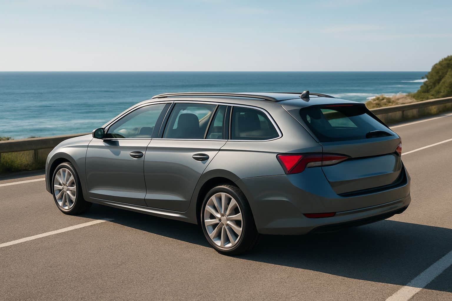 Finance Skoda Octavia - skoda octavia estate 2020 onwards rear angle