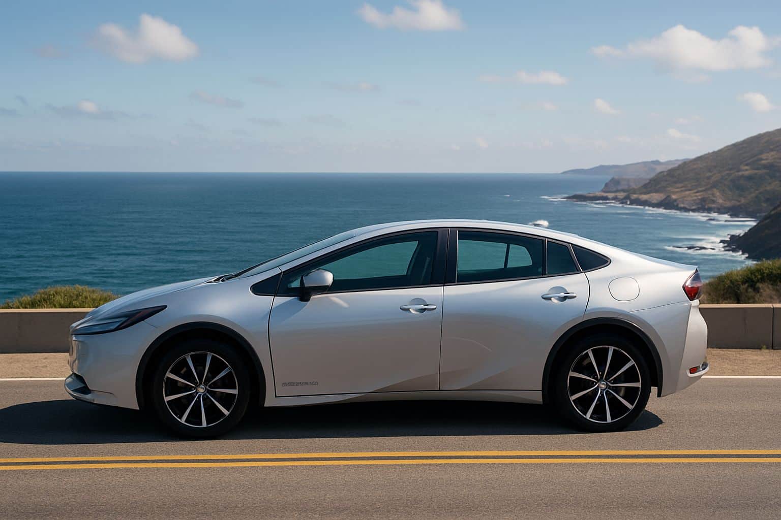 Finance Toyota Prius - toyota prius plug in 2024 onwards full side profile